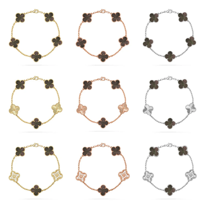 [Stars Jewelry] CLOVER 5 MOTIF GRAY MOP BRACELET COLLECTION