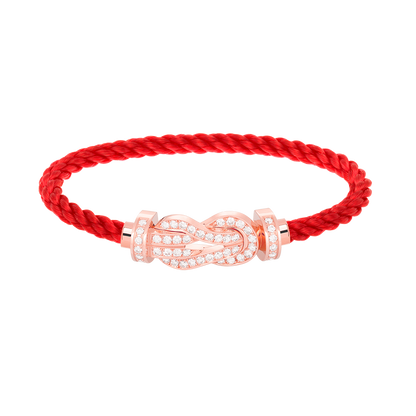 [Stars Jewelry]CHANCE LARGE 8 FIGURE BUCKLE FULL DIAMOND BRACELET ROSE GOLD