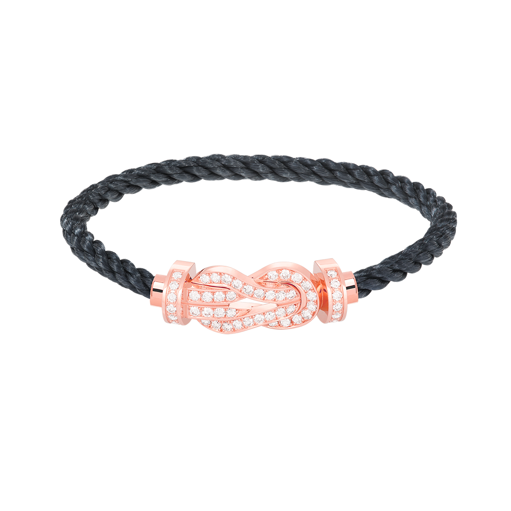 [Stars Jewelry]CHANCE LARGE 8 FIGURE BUCKLE FULL DIAMOND BRACELET ROSE GOLD
