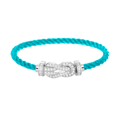 [Stars Jewelry]CHANCE LARGE 8 FIGURE BUCKLE FULL DIAMOND BRACELET SILVER