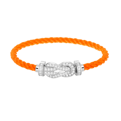 [Stars Jewelry]CHANCE LARGE 8 FIGURE BUCKLE FULL DIAMOND BRACELET SILVER