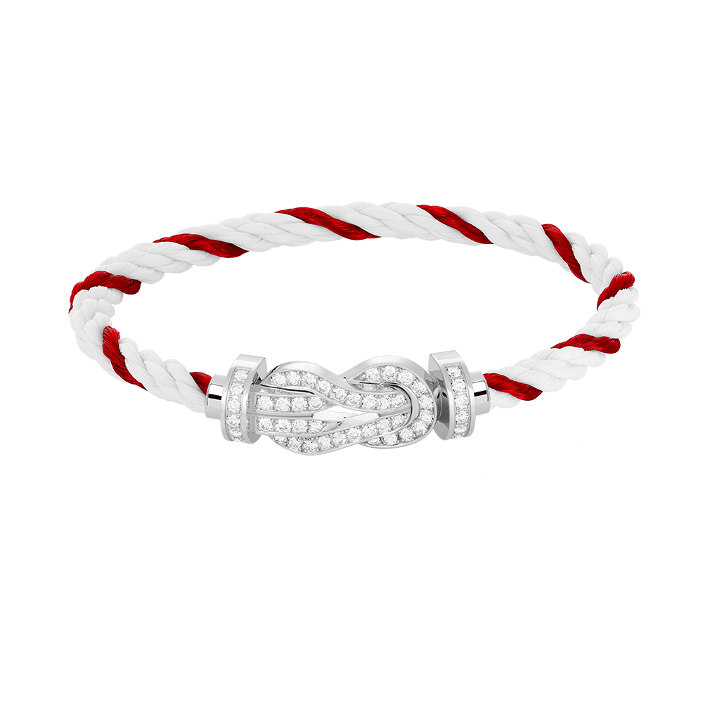 [Stars Jewelry]CHANCE LARGE 8 FIGURE BUCKLE FULL DIAMOND BRACELET SILVER