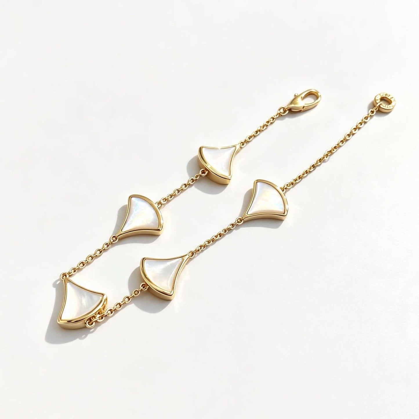 [Stars Jewelry]5-Motif White Mother-of-Pearl Bracelet