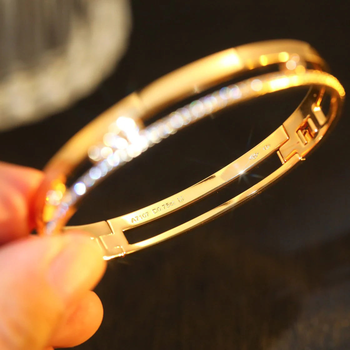 [Stars Jewelry]Move Romane Diamond Bangle Bracelet