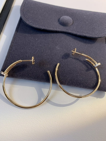 [Stars Jewelry]JUSTE EARRINGS GOLD DIAMONDS 1.8MM