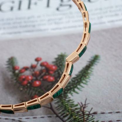 [Stars Jewelry]SERPENTI BRACELET PINK GOLD MALACHITE