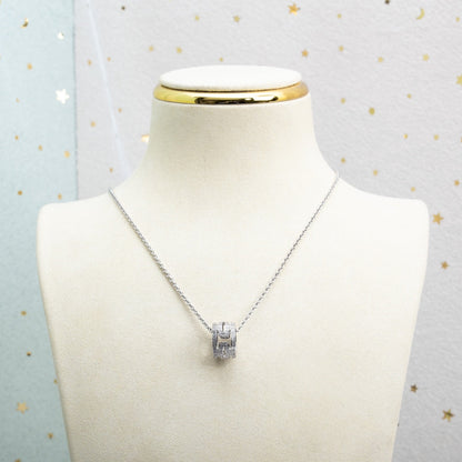 [Stars Jewelry]PARENTESI NECKLACE SILVER DIAMOND