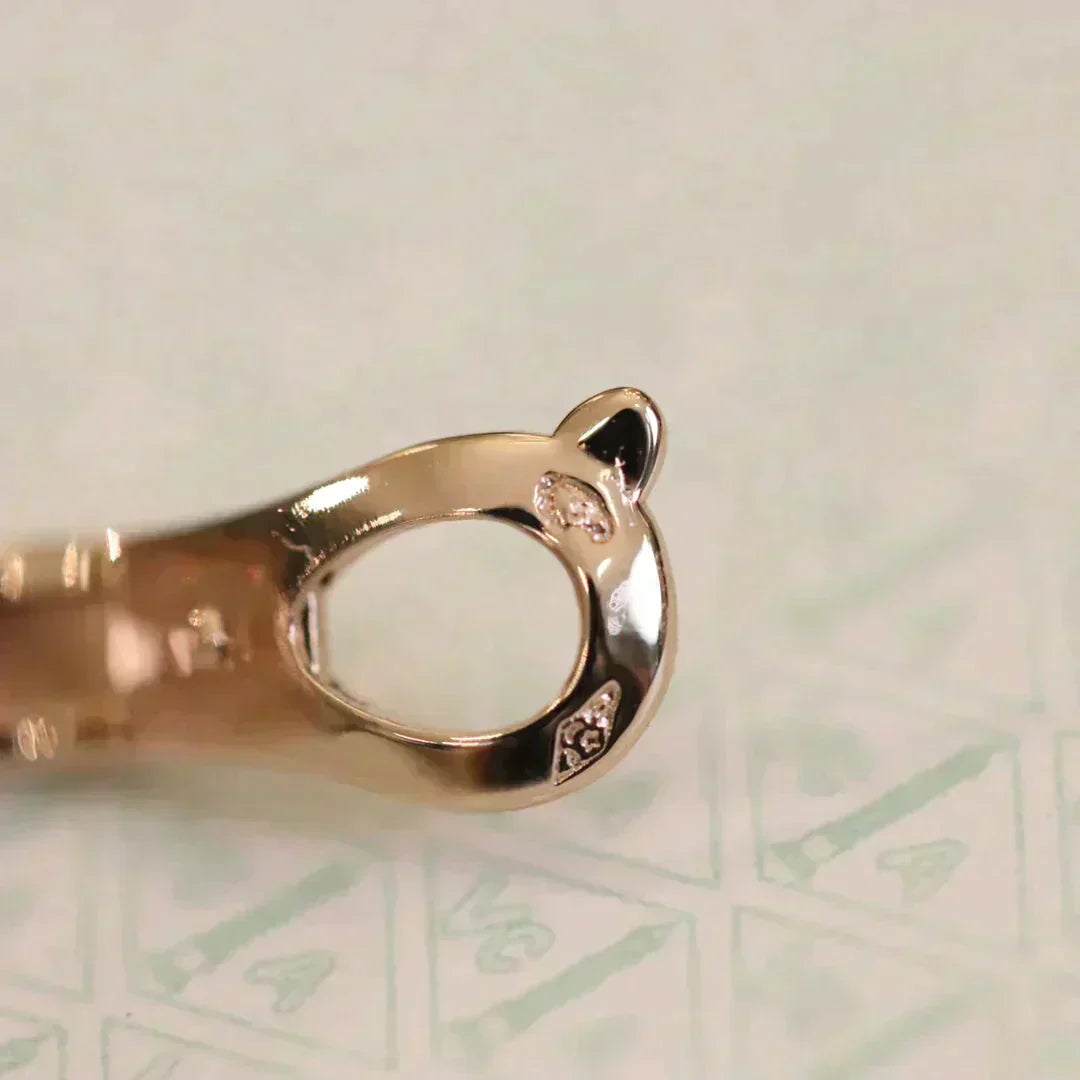 [Stars Jewelry]CLOVER MEDIUM 1 MOTIFS FUll DIAMOND EARRINGS