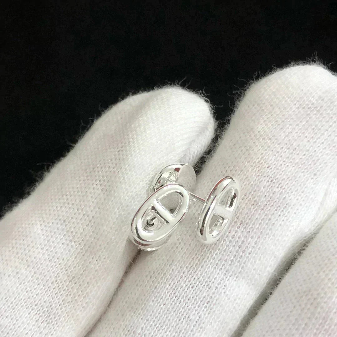 [Stars Jewelry]CHAINE SMALL EARRINGS GOLD AND SILVER