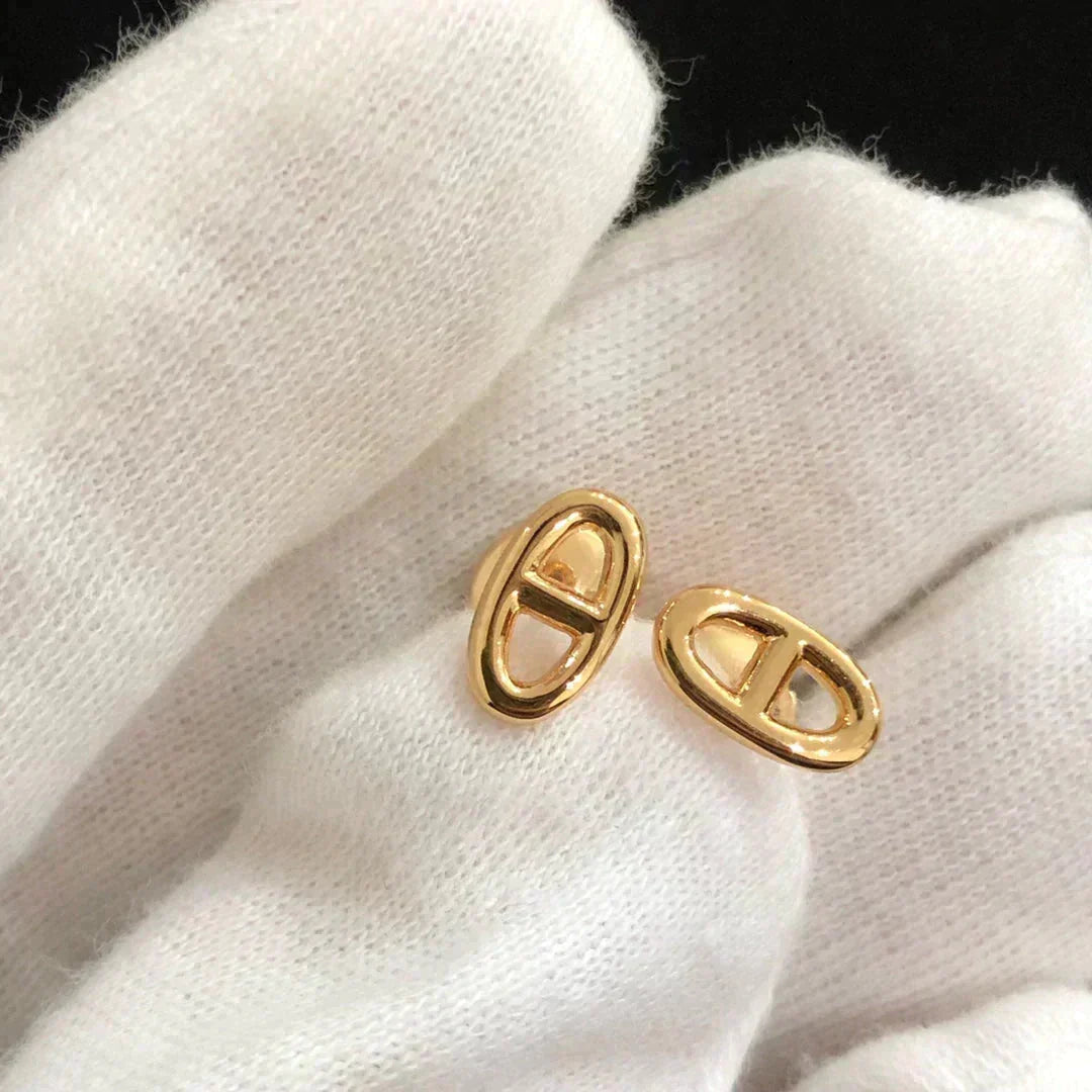 [Stars Jewelry]CHAINE SMALL EARRINGS GOLD AND SILVER