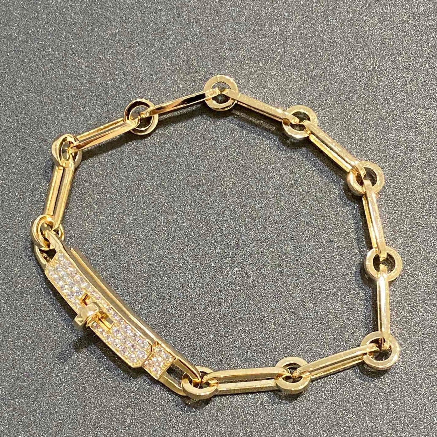 [Stars Jewelry]CHAINE BRACELET SMALL MODEL DIAMOND