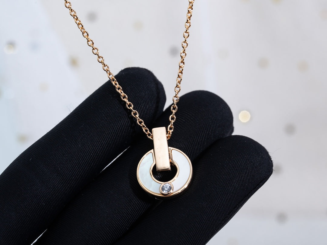 [Stars Jewelry]GARI NECKLACE PINK GOLD MOP