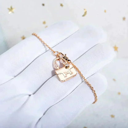 [Stars Jewelry]AMULETTE PEDANT ROSE GOLD NECKLACE