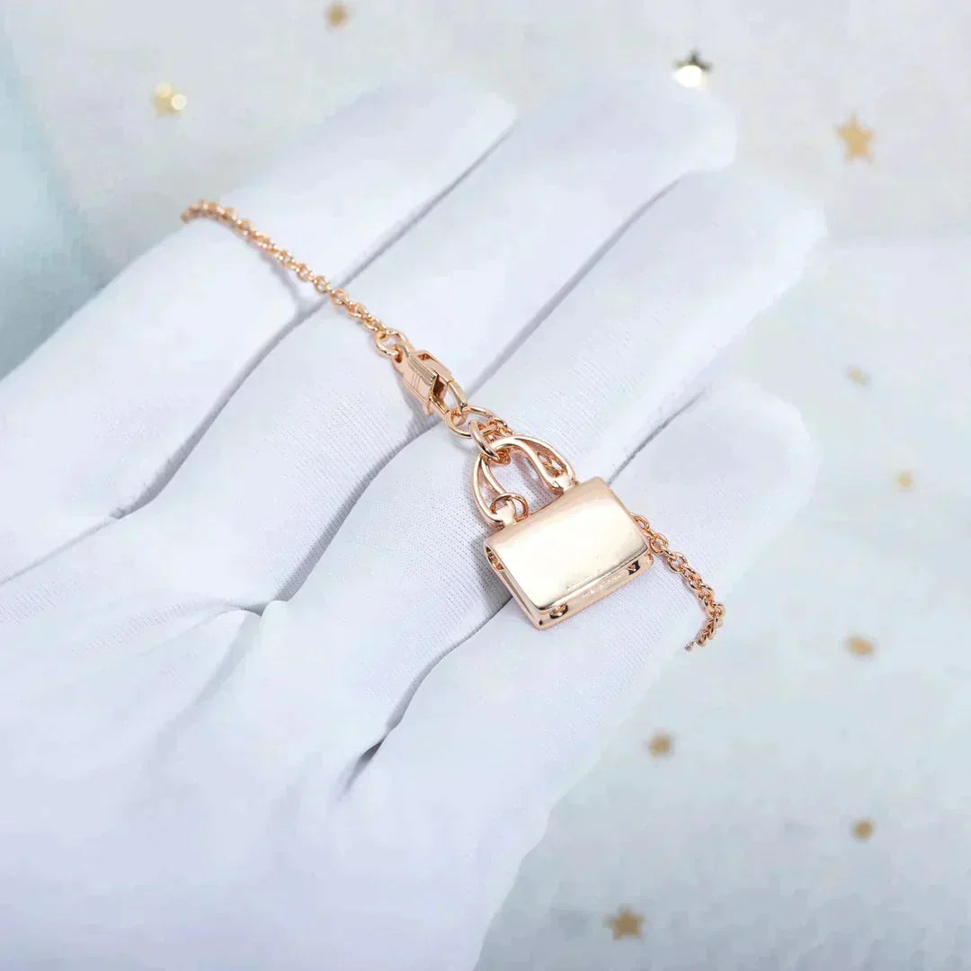 [Stars Jewelry]AMULETTE PEDANT ROSE GOLD NECKLACE