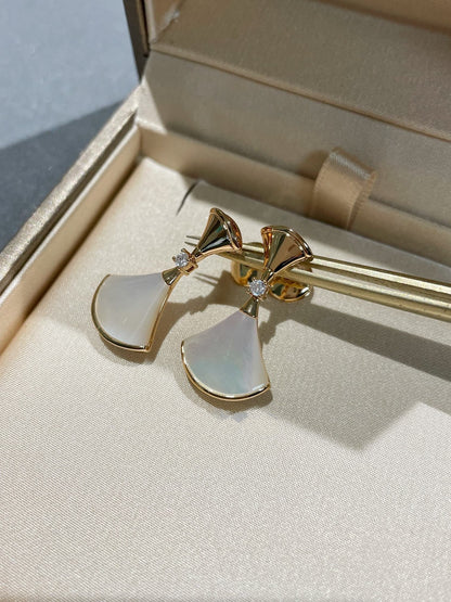 [Stars Jewelry]DREAM MOP 1 DIAMOND EARRINGS