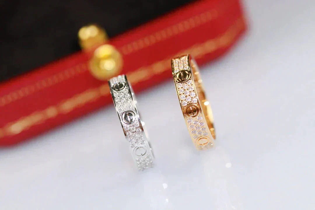 [Stars Jewelry]LOVE RING 3.6MM DIAMOND PAVED