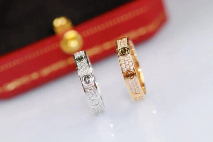 [Stars Jewelry]LOVE RING 3.6MM DIAMOND PAVED
