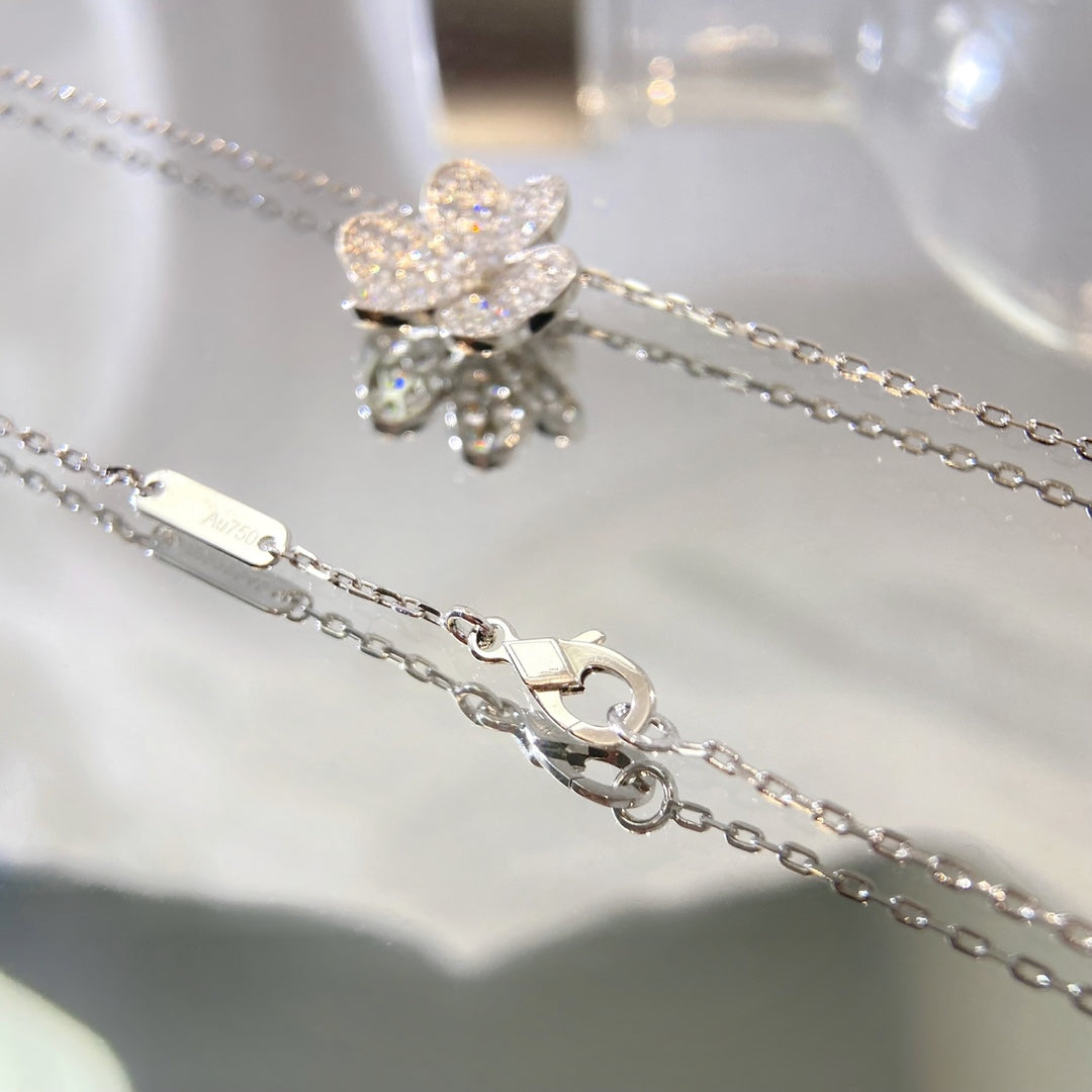 [Stars Jewelry]FLOWER DIAMOND NECKLACE