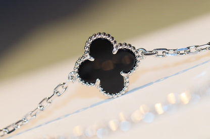 [Stars Jewelry]CLOVER 20 MOTIFS ONYX DIAMOND SILVER