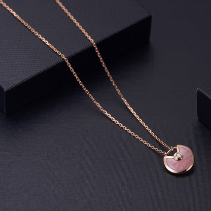 [Stars Jewelry]AMULETTE ROSE GOLD PINK MOP NECKLACE