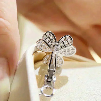[Stars Jewelry]CLOVER COMOS DIAMOND EARRINGS SILVER