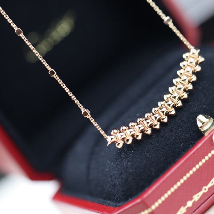 [Stars Jewelry]CLASH PINK GOLD NECKLACE