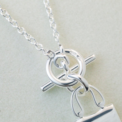 [Stars Jewelry]POP H PEDANT SILVER NECKLACE