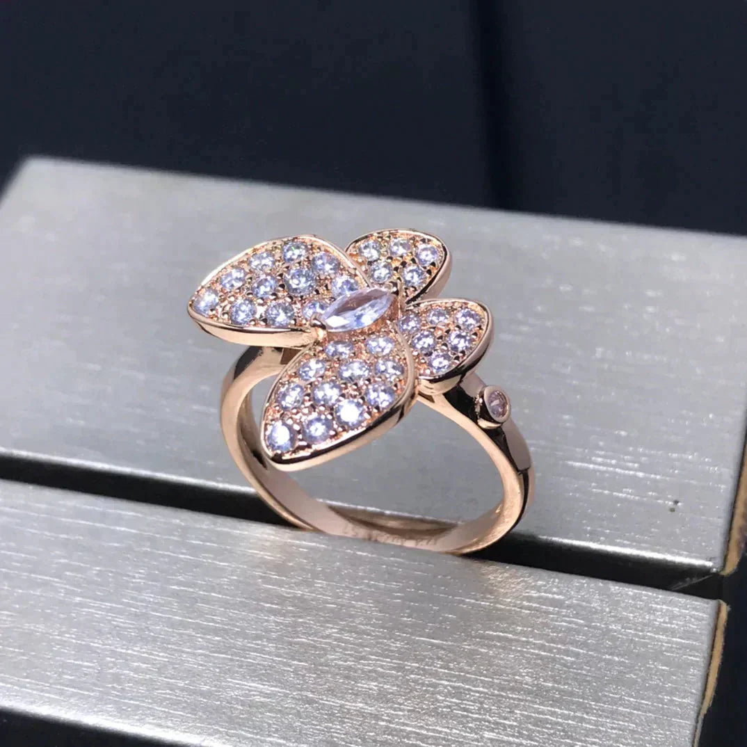 [Stars Jewelry]BUTTERFLY PINK GOLD DIAMOND RING