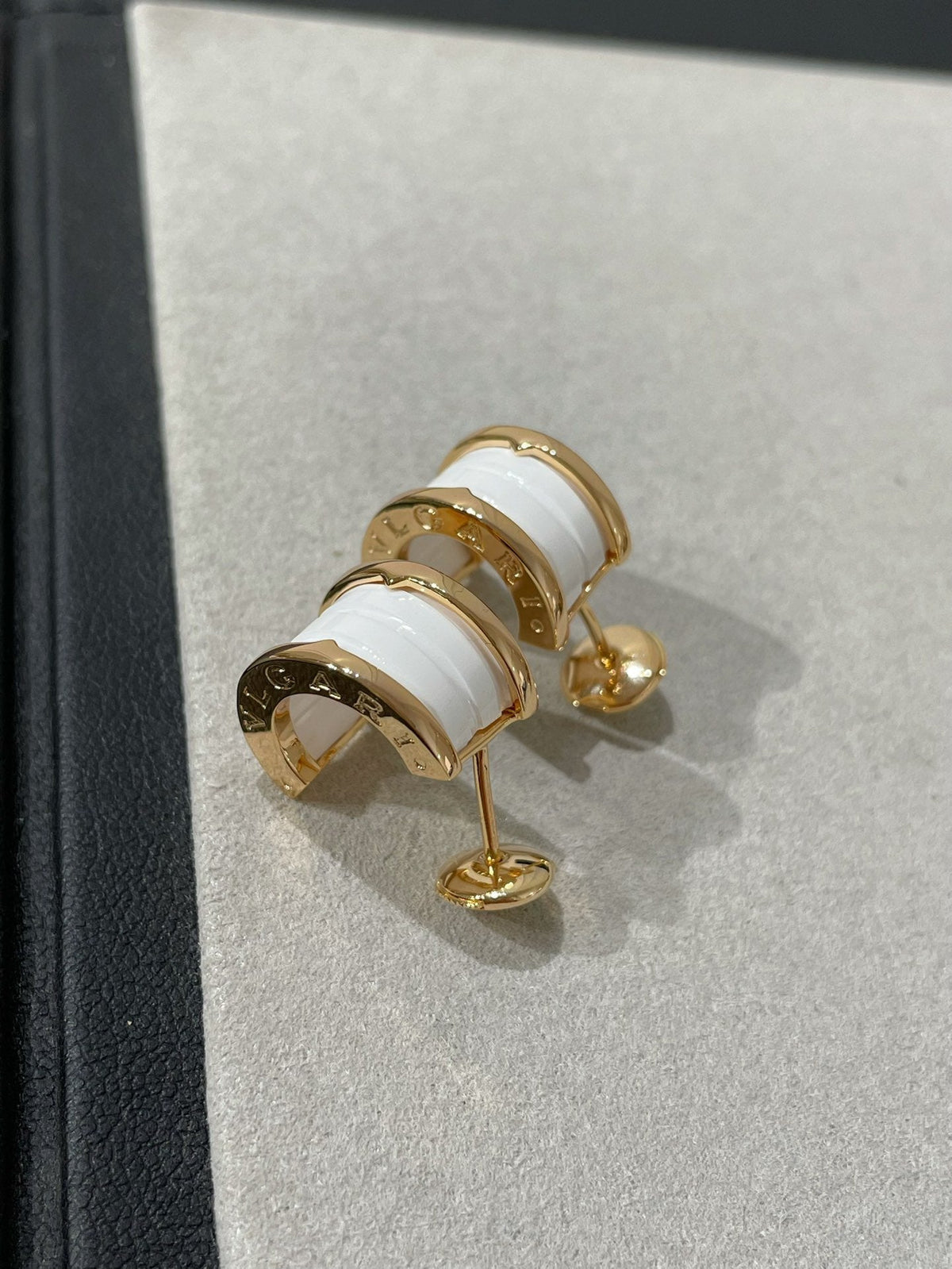 [Stars Jewelry]ZERO 1 PINK GOLD CERAMIC EARRINGS