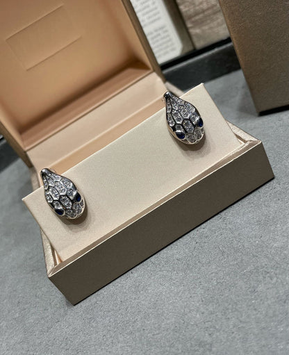 [Stars Jewelry]SERPENT DIAMOND STUD EARRINGS