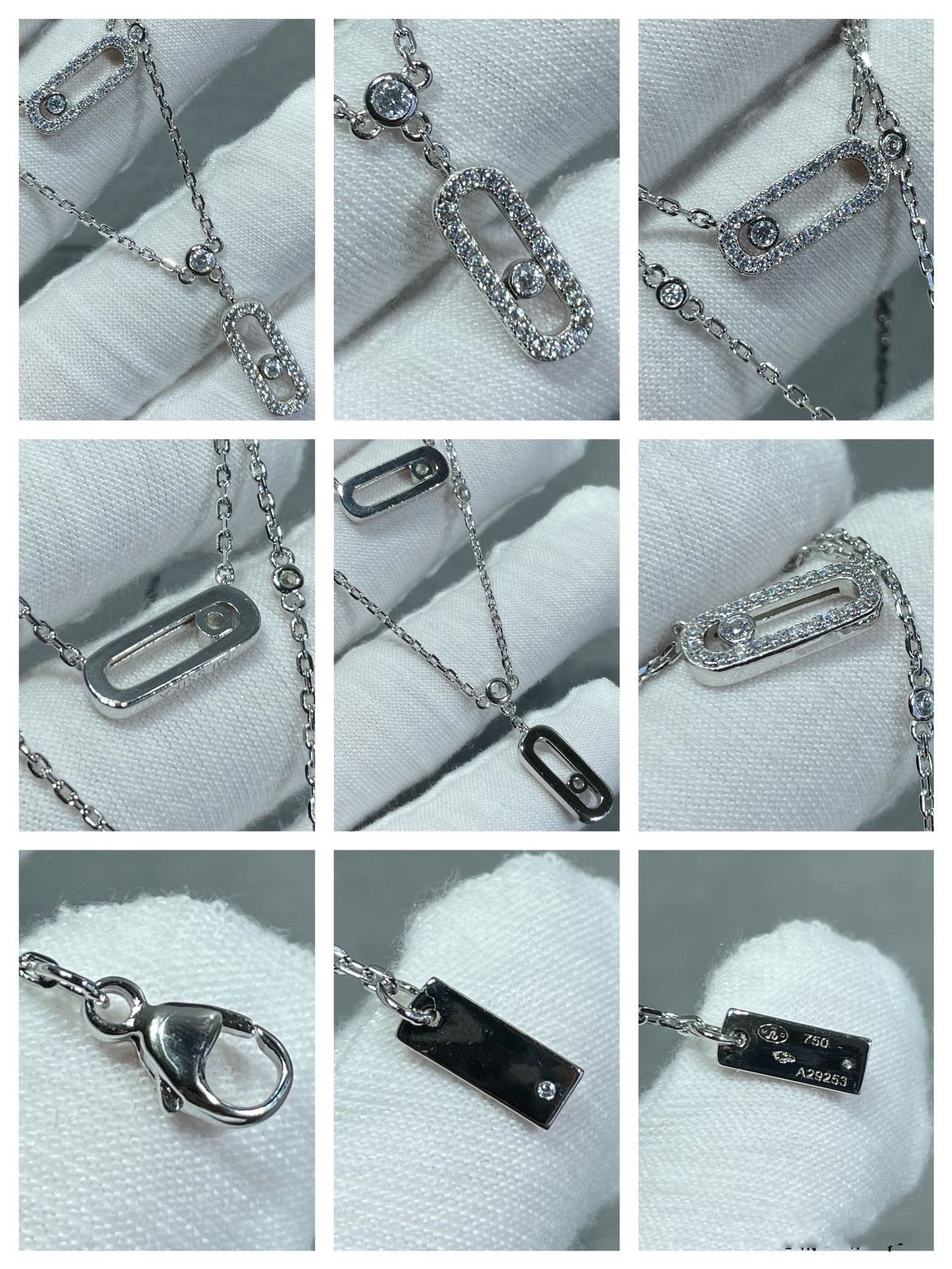 [Stars Jewelry]MOVE 2 ROW DIAMOND NECKLACE