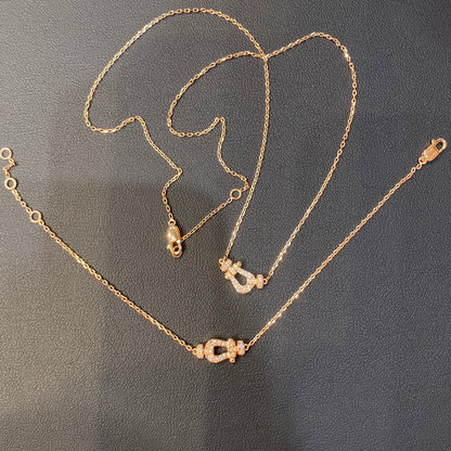 [Stars Jewelry]FORCE 10 DIAMOND PINK GOLD NECKLACE MINI MODEL