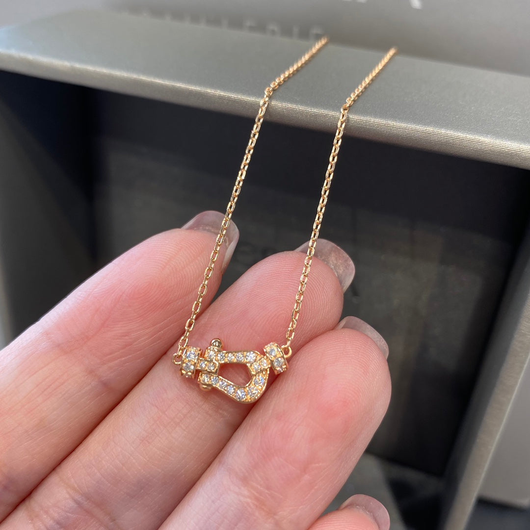 [Stars Jewelry]FORCE 10 DIAMOND PINK GOLD NECKLACE MINI MODEL