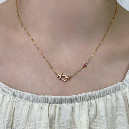 [Stars Jewelry]FORCE 10 DIAMOND PINK GOLD NECKLACE