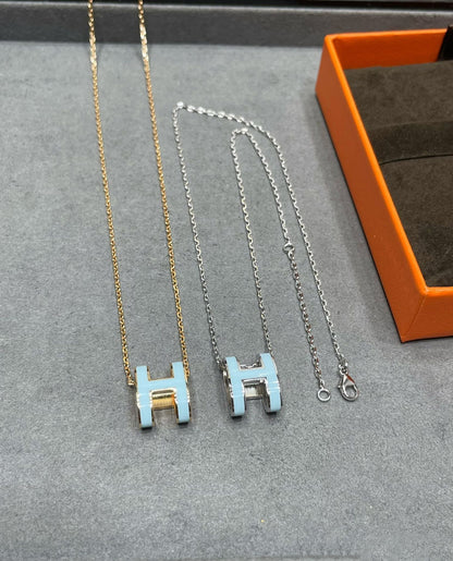 [Stars Jewelry]POP H SKY BLUE NECKLACE