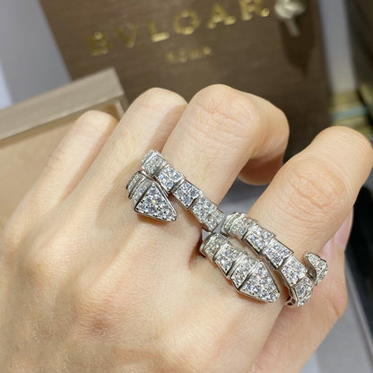 [Stars Jewelry]SERPENTI RING SILVER DIAMOND PAVED