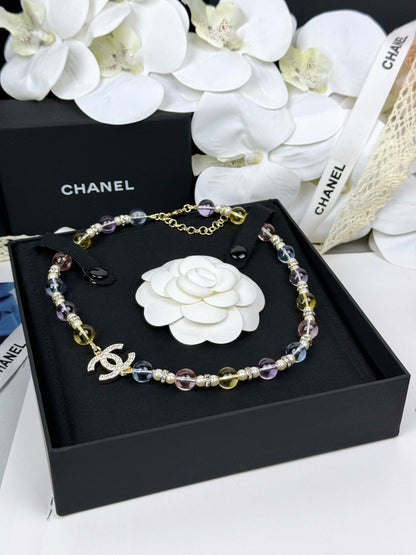 [Stars Jewelry]26C New Spring Collection Colorful Transparent Resin Necklace