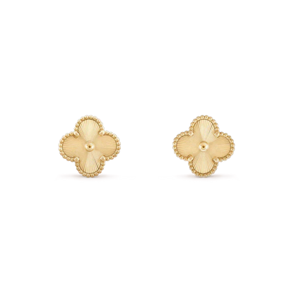 [Stars Jewelry]CLOVER MINI 9.5MM LASER EARRINGS