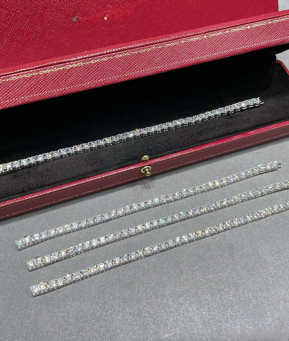 [Stars Jewelry]TENNIS BRACELET WITH FULL DIAMOND SETTING