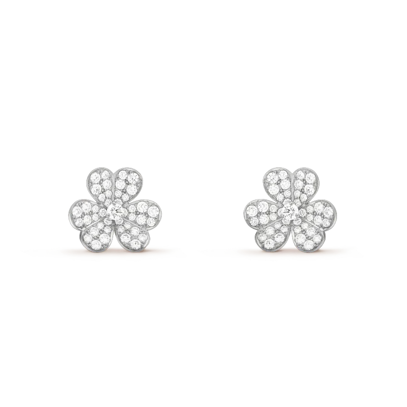 [Stars Jewelry]CLOVER COMOS DIAMOND EARRINGS SILVER