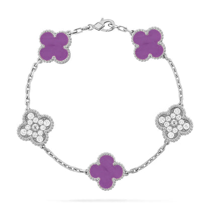 [Stars Jewelry] CLOVER 5 MOTIF VIOLET BRACELET COLLECTION