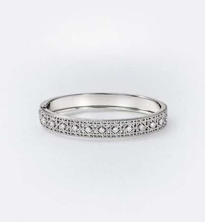 [Stars Jewelry]2026 WOVEN-PATTERN BRACELET SET WITH FULL DIAMOND INLAY THREE-COLORS