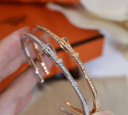 [Stars Jewelry]DIAMOND-ENCRUSTED BRACELET THREE COLORS