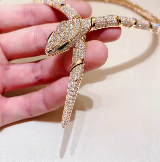 [Stars Jewelry]HAUTE COUTURE GOLD SERPENTI NECKLACE