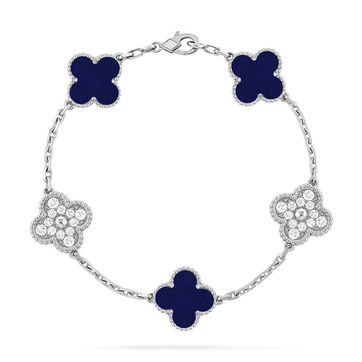 [Stars Jewelry]CLOVER 5 MOTIF LAPIS LAZULI BRACELET COLLECTION