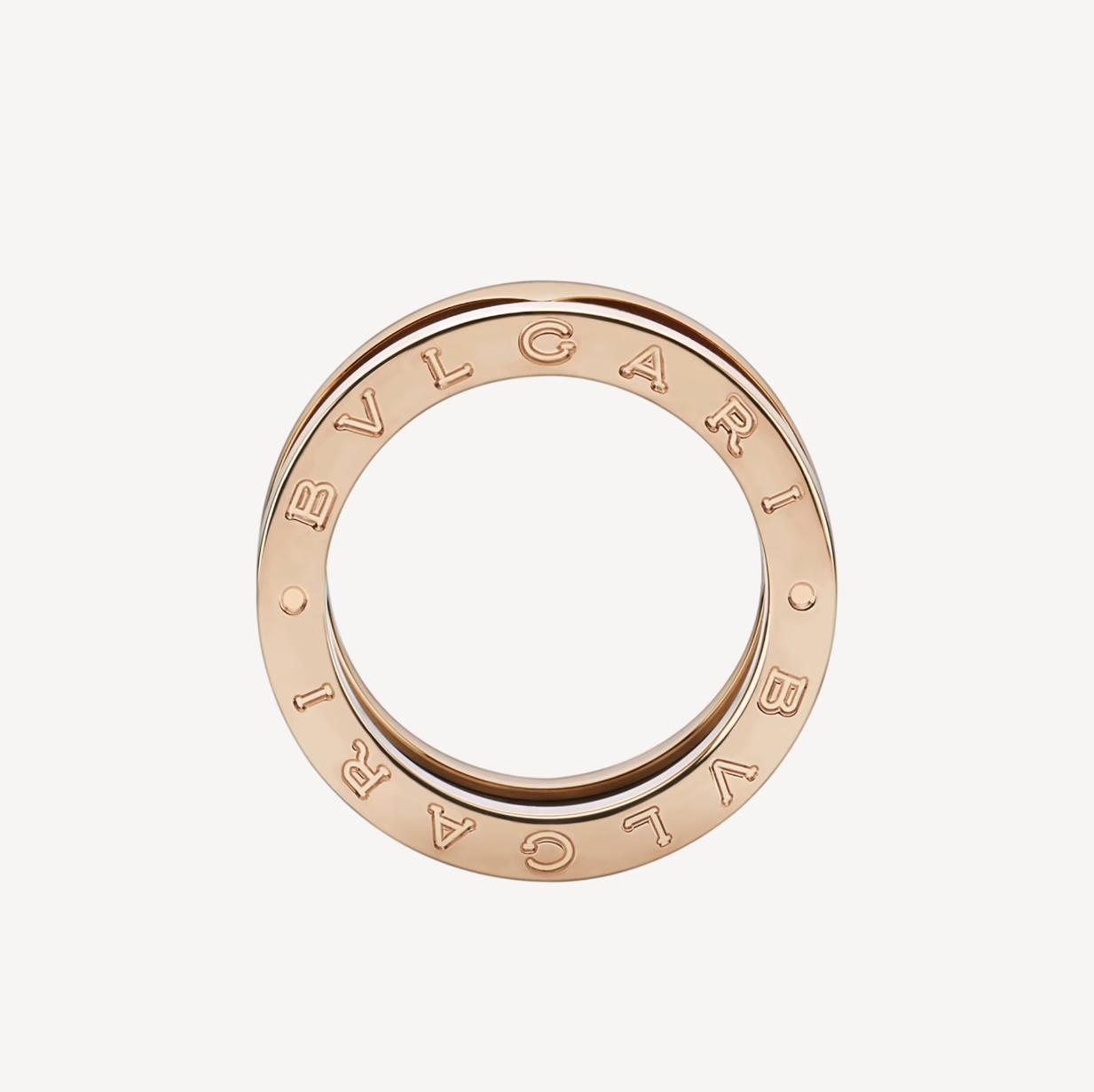 [Stars Jewelry]ZERO 1 TWO-BAND LOOPS AND BLACK CERAMIC PINK GOLD RING