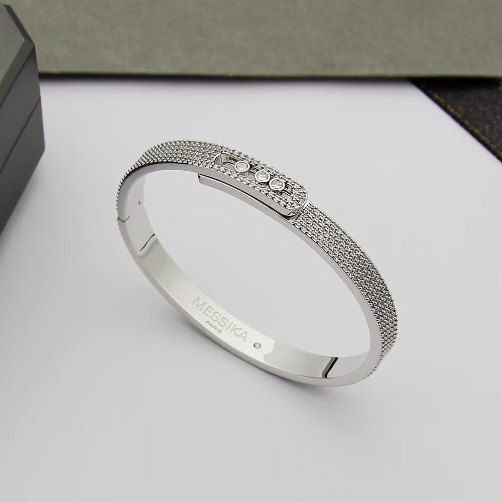 [Stars Jewelry]Move Noa Full Pavé Diamond Bangle Bracelet