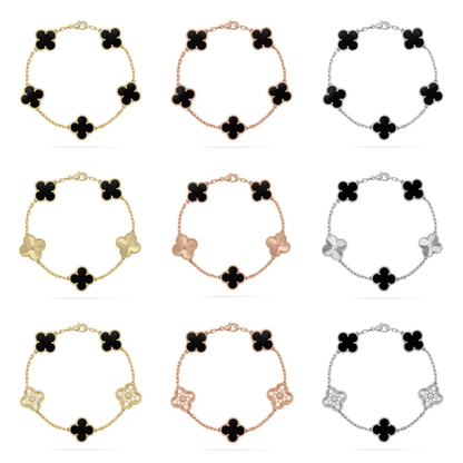 [Stars Jewelry] CLOVER 5 MOTIF ONYXS BRACELET COLLECTION