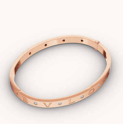 [Stars Jewelry]ZERO 1 PINK GOLD 12 DIAMONDS BRACELET