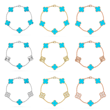 [Stars Jewelry] CLOVER 5 MOTIF TURQUOISE BRACELET COLLECTION